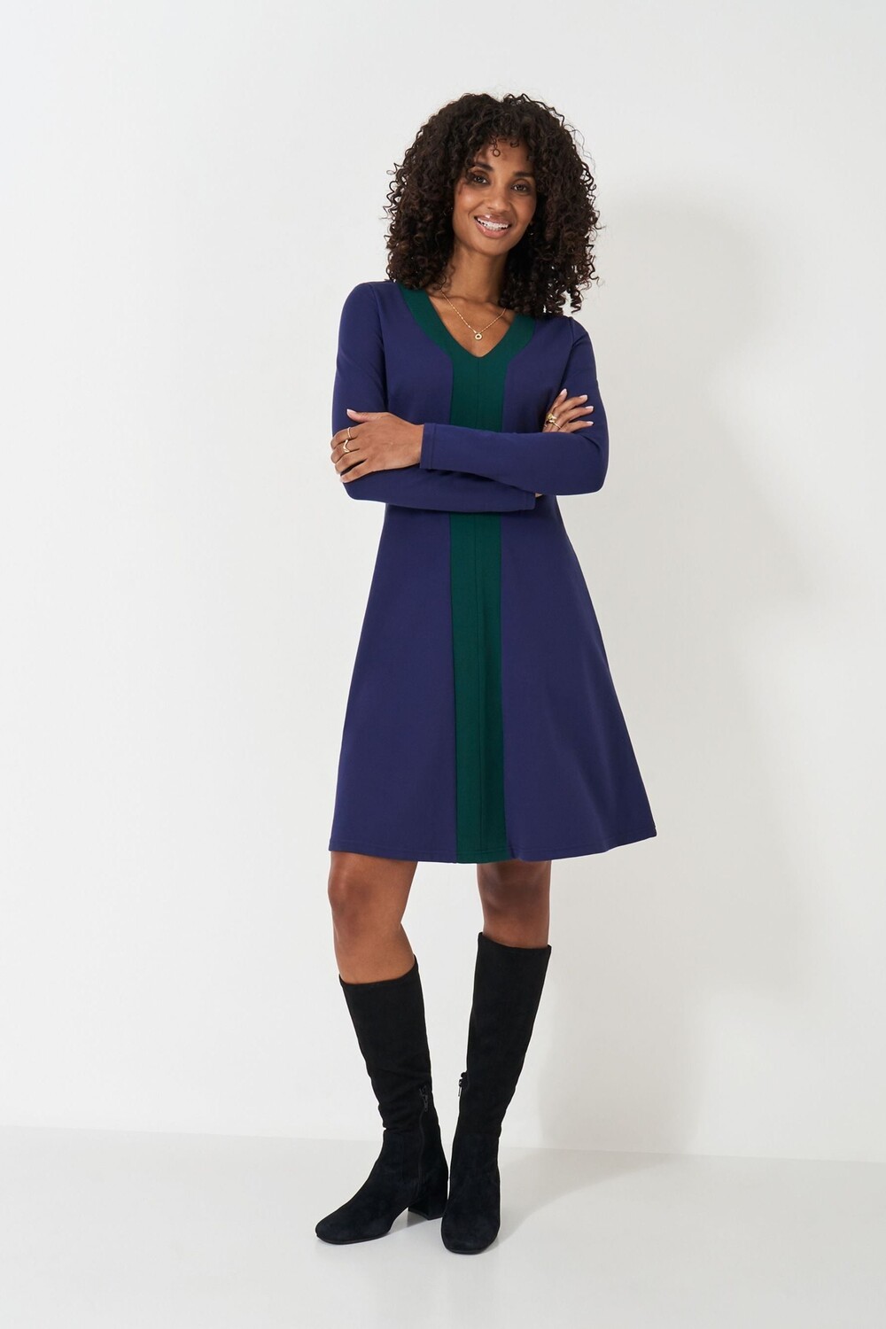 

Одежда для экипажа платье evalyn ponte Crew Clothing Company, зеленый