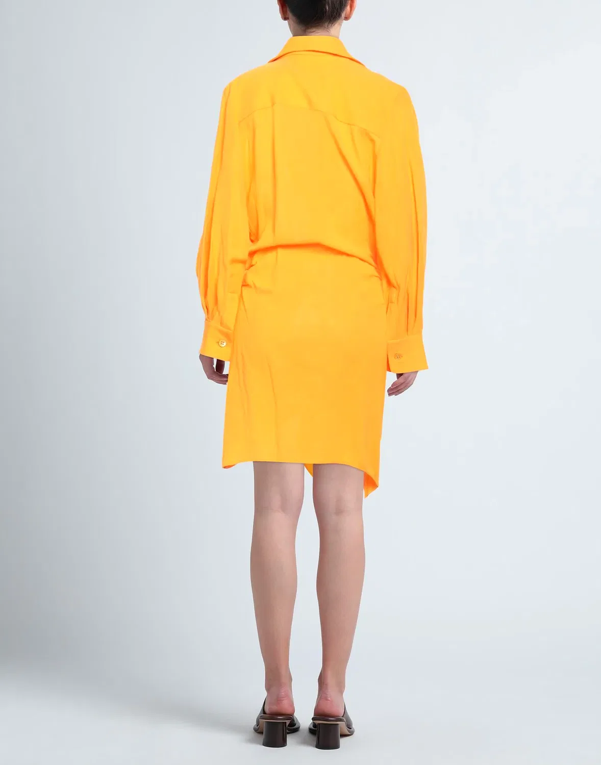 Платье-рубашка оранжевое Jacquemus — фото 3