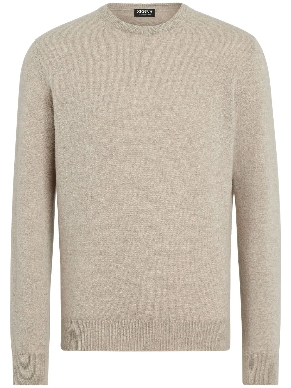

Кашемировый джемпер Oasi с круглым вырезом Zegna, нейтральный