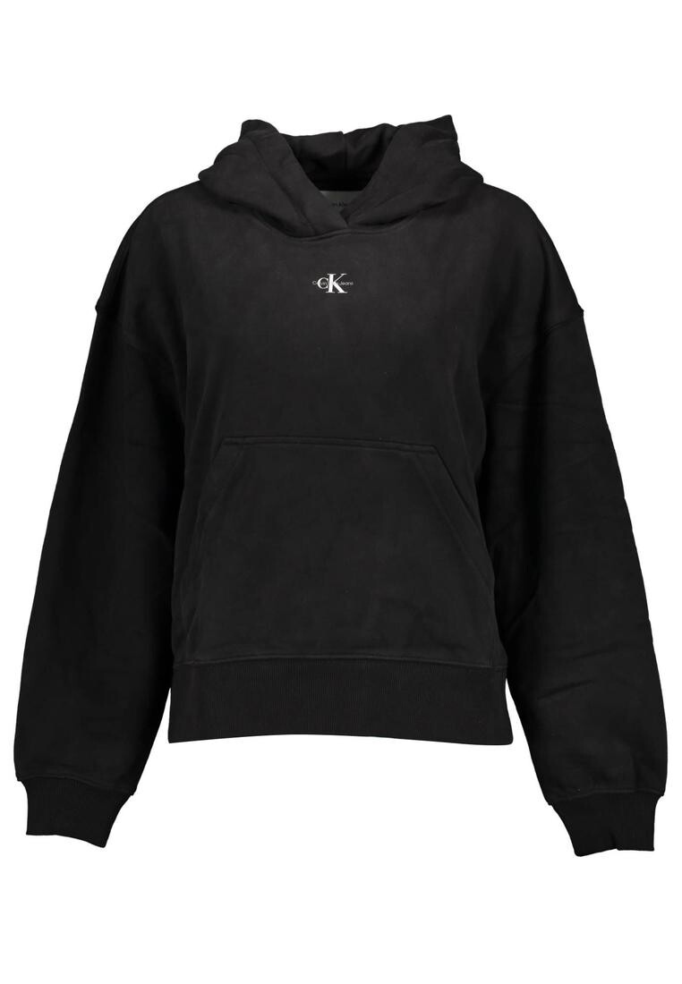 

Худи из начесанного хлопка Calvin Klein, черный