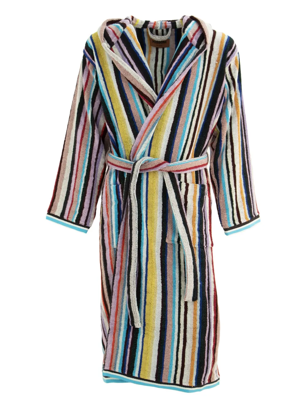 

Халат в полоску с поясом Missoni Home, мультиколор