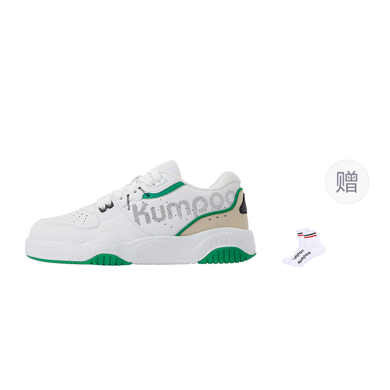 

KUMPOO Износостойкие дышащие поддерживающие легкие амортизирующие низкие бадминтонные кроссовки Unisex White Green - White Green, цвет White Green