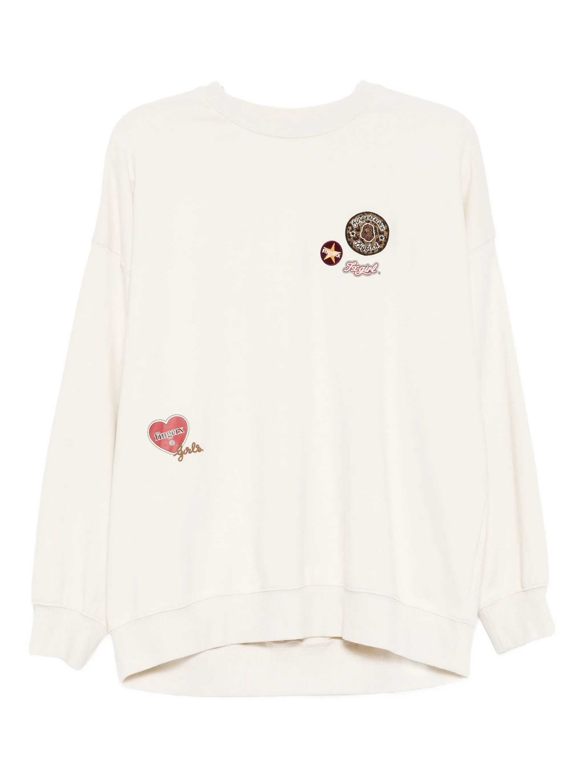 

Футболка с вышитым логотипом Fingercroxx, нейтральный