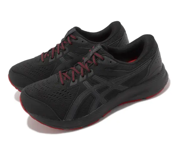 Кроссовки гель contend 8 4e широкий Asics, черный — фото 3