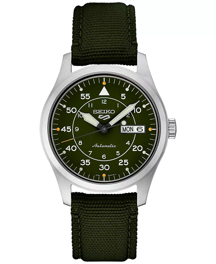 

Мужские автоматические спортивные часы с зеленым нейлоновым ремешком 39 мм, модель Automatic 5 Sports Seiko