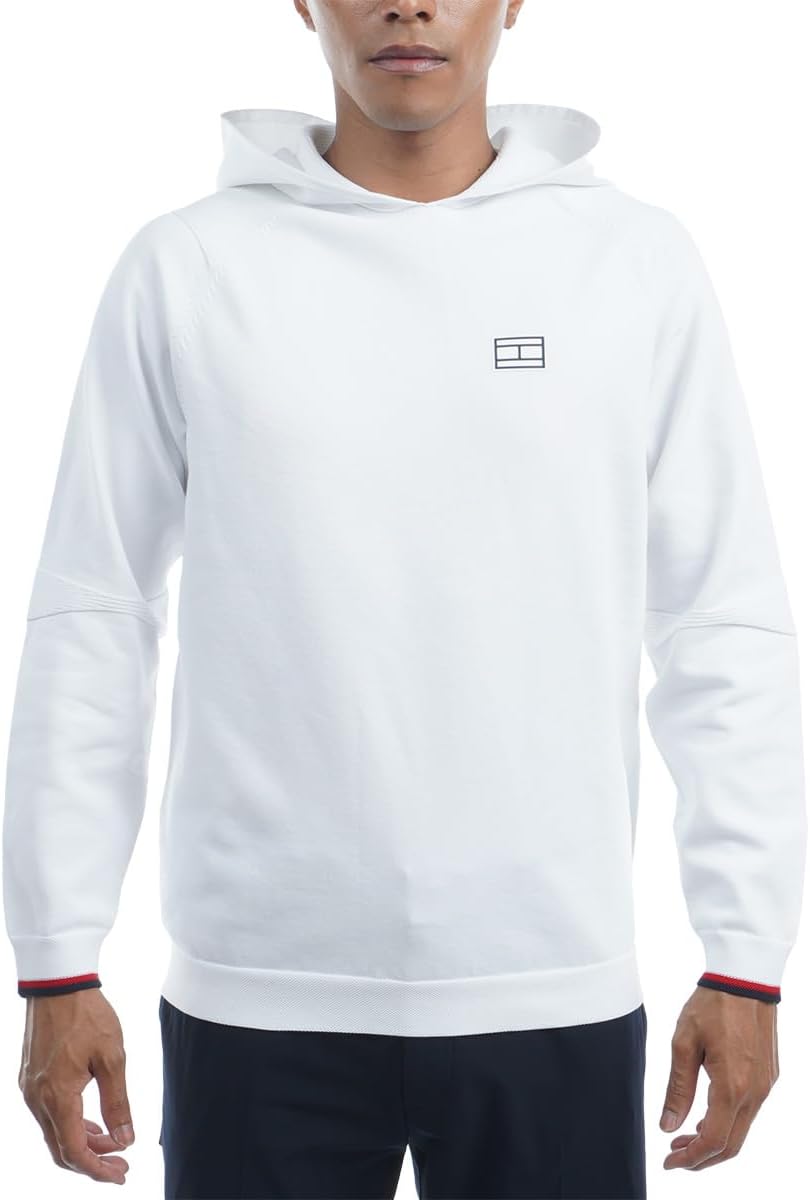 

Мужская толстовка Tommy Hilfiger Golf THMA269, цельное изделие, вязаная толстовка, белый