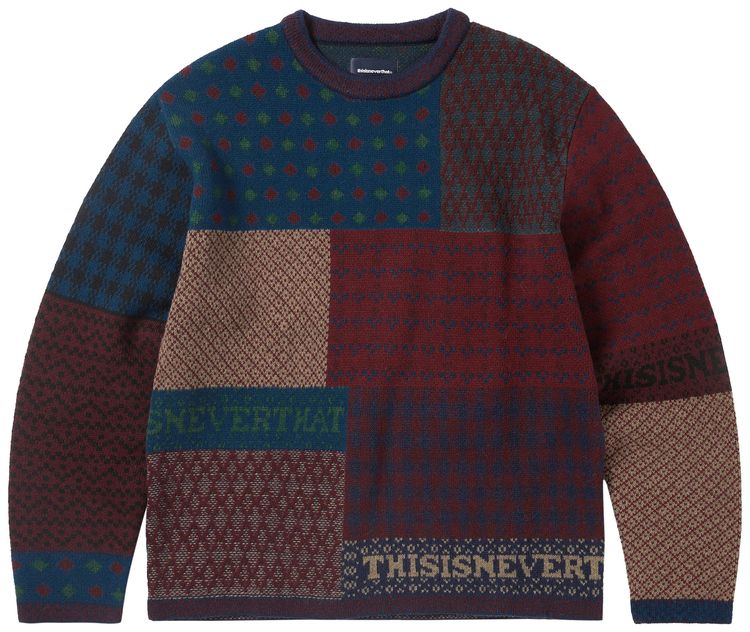 

Лонгслив thisisneverthat Block Knit Long-Sleeve 'Multicolor', разноцветный