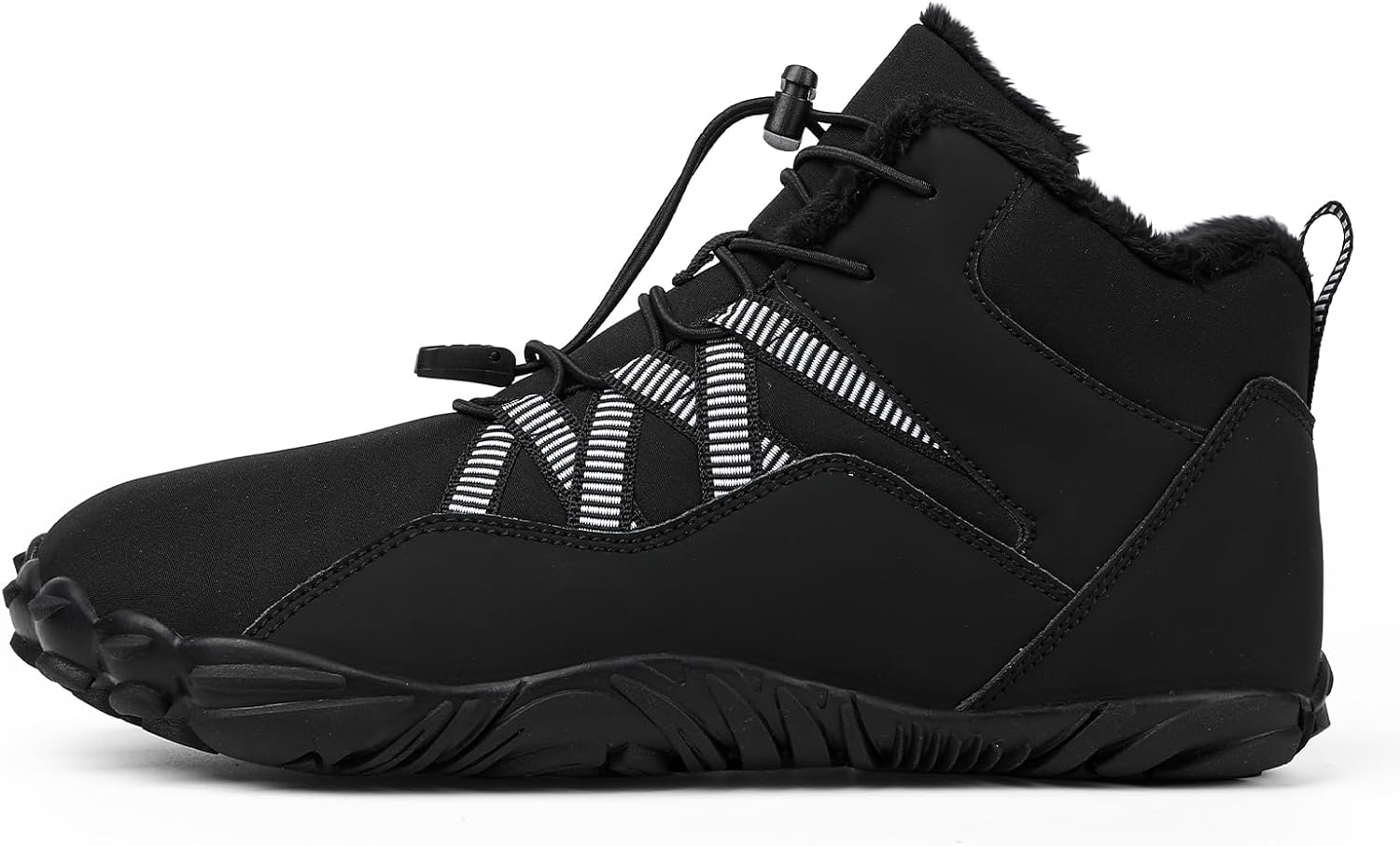 

Мужские и женские зимние сапоги для снега, походные минималистичные обувь, теплые с меховой подкладкой Xdfvc, черный