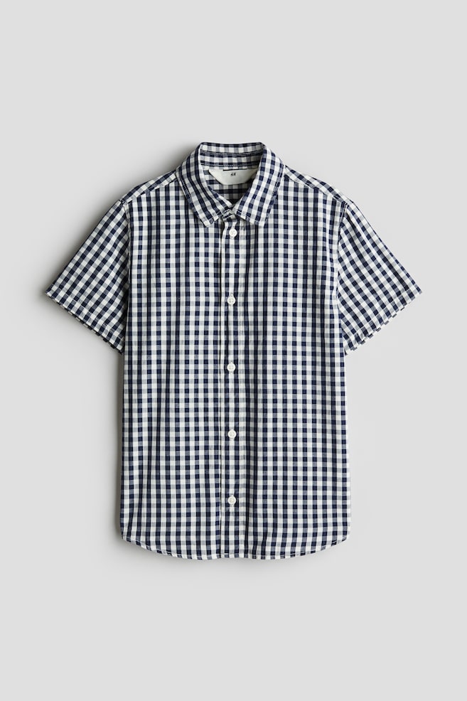 

Рубашка из хлопка с короткими рукавами H&M, мультиколор