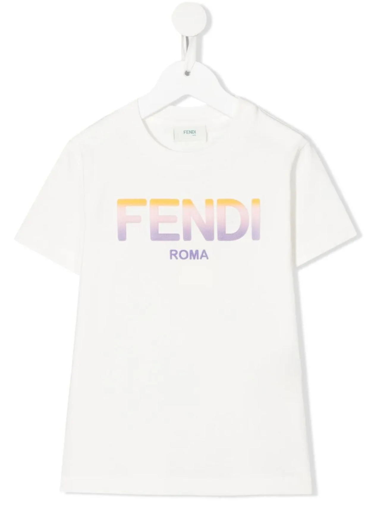 

Футболка с логотипом Fendi Kids, белый