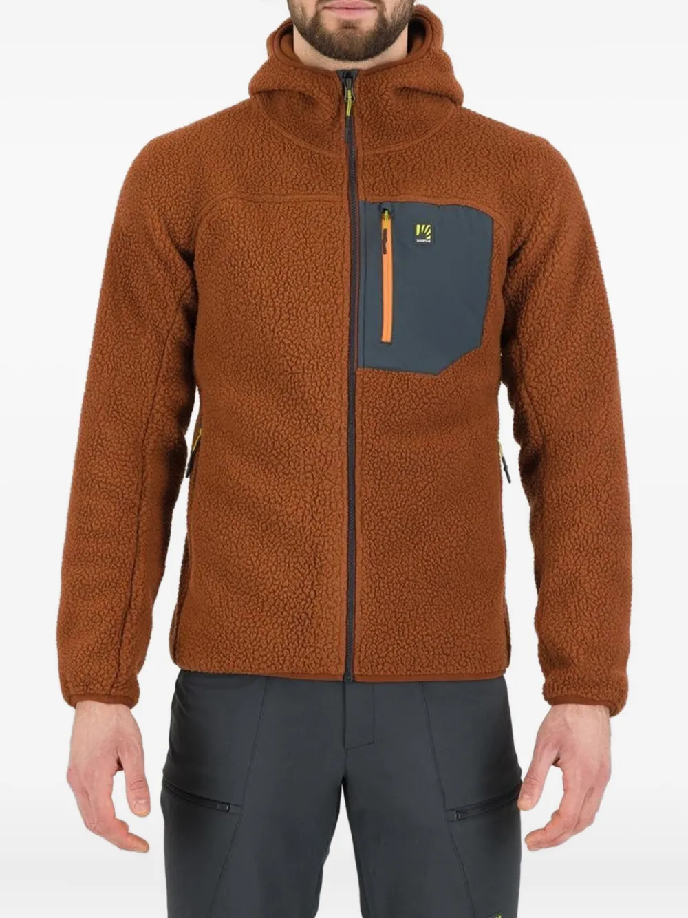 

Худи на молнии Karpos, коричневый