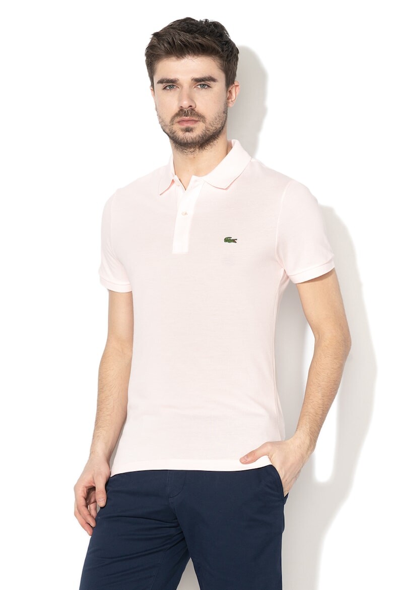 

Боди с воротником и логотипом Lacoste, розовый