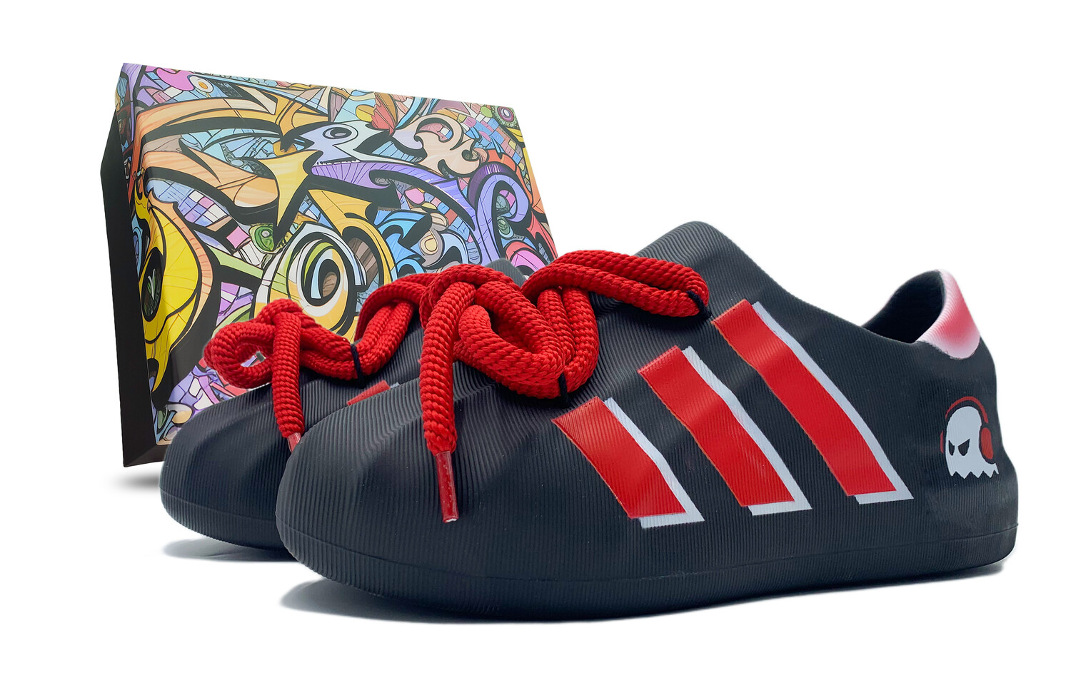 

Кроссовки adidas originals AdiFOM Superstar Lifestyle Shoes Unisex Low-top Black/Red, черный/красный