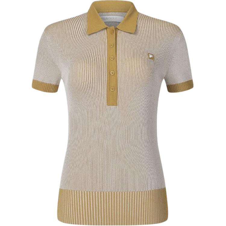 

Футболка женская Golf Series желтая с коричневым деревом FILA