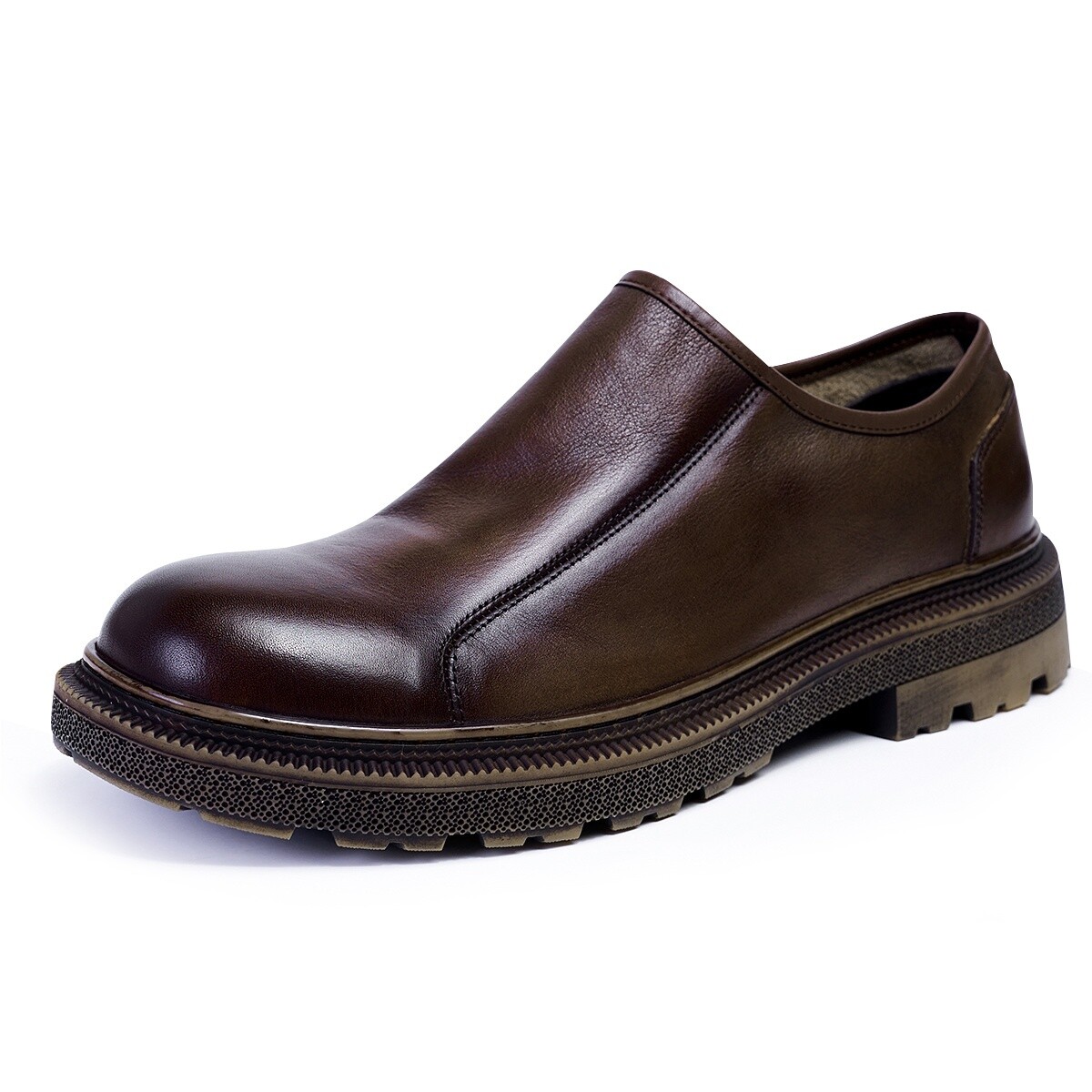 Туфли мужские Men"s Casual Men Low-Top Brounvanm, цвет Yellow Brown — фото 2