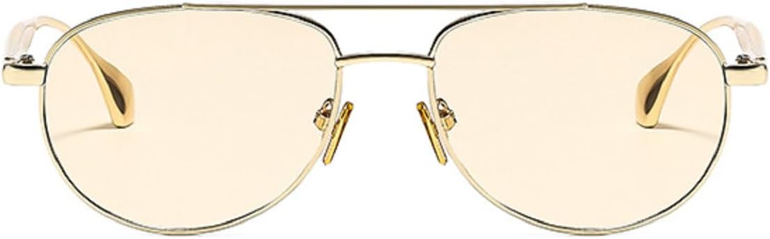 

Женские солнцезащитные очки в тонкой оправе «кошачий глаз», роскошные овальные металлические солнцезащитные очки в винтажном стиле с защитой от УФ-излучения UV400 mincl, Champagne