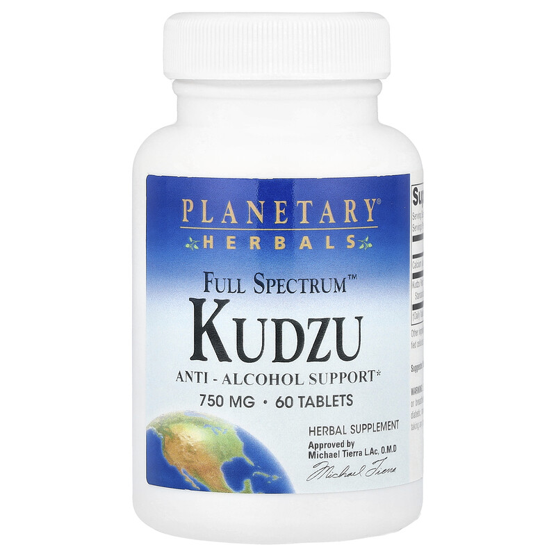 

Planetary Herbals, Full Spectrum кудзу, 1500 мг, 60 таблеток (750 мг на таблетку)