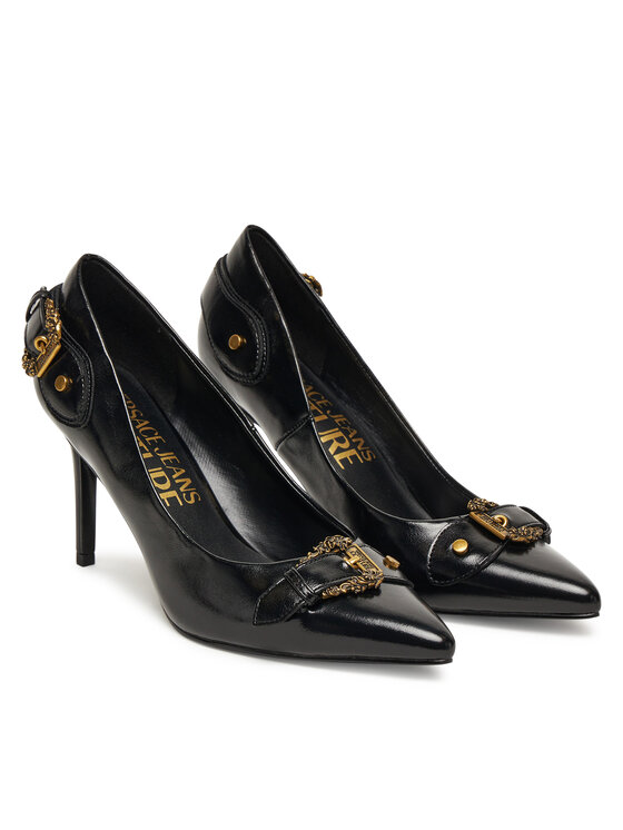 Туфли на высоком каблуке 79VA3S56 ZSC35 Versace Jeans Couture, чёрный — фото 2