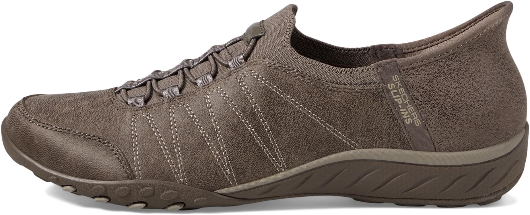 Кроссовки SKECHERS Breathe Easy- Home Body Hands Free Slip-Ins, Dark Taupe — фото 4