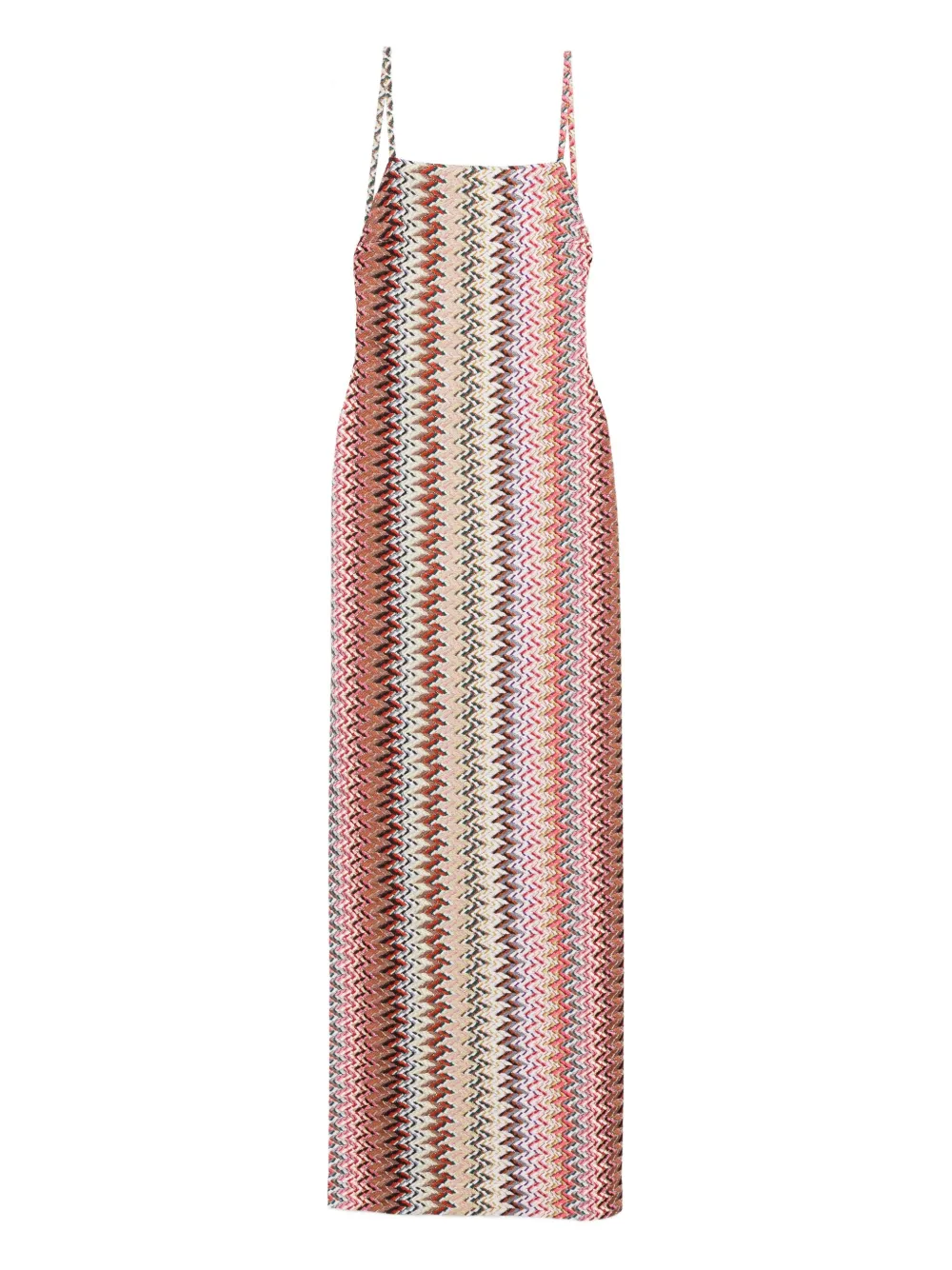 

Платье макси с открытой спиной Missoni, красный