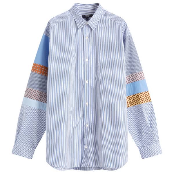 

Рубашка из хлопкового поплина с несколькими пэчворками Comme Des Garçons Homme, мультиколор