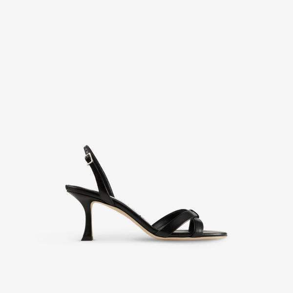 Босоножки замшевые Jimmy Choo Elsy 70, черный
