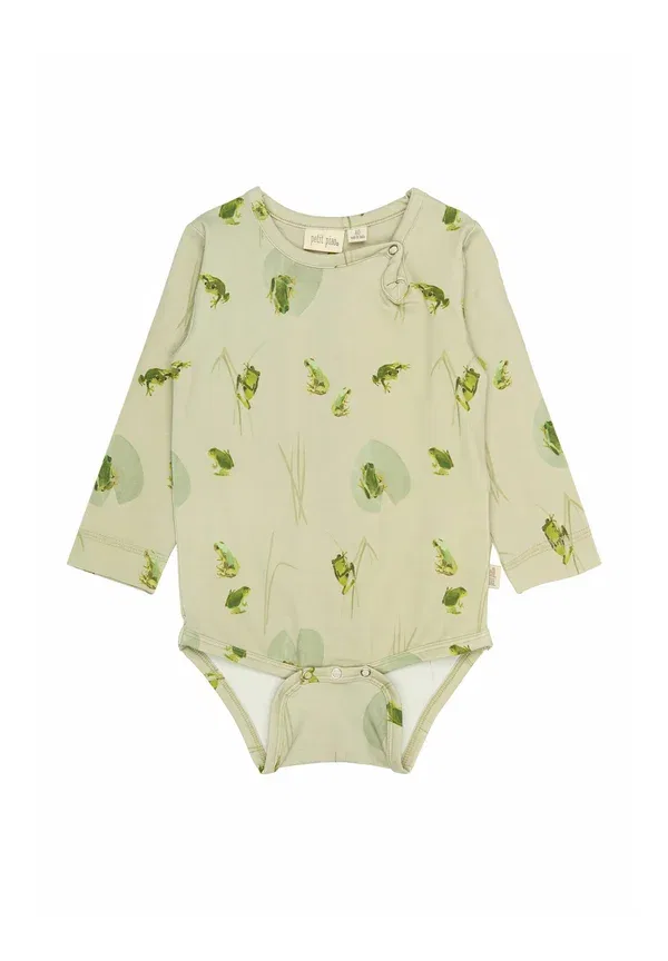 Боди Petit Piao, tidal foam frog aop, приливная пена лягушка