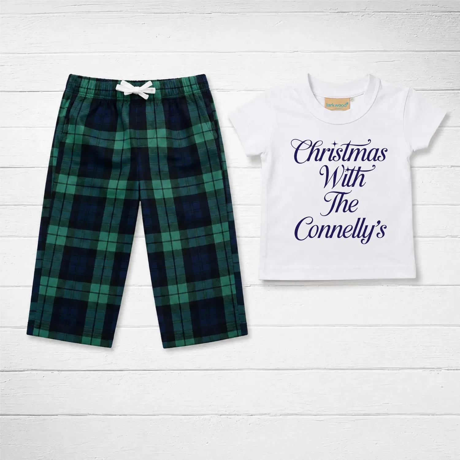Пижама детская Christmas Pyjamas Matching 60 Second Makeover, зеленый — фото 3