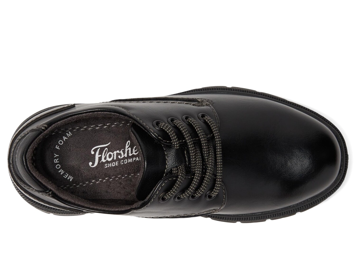 Оксфорды Florsheim Kids Lookout Jr. Plain Toe Oxford (Little Kid/Big Kid), черный — фото 4