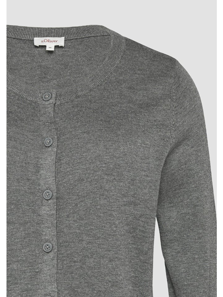 

Кардиган s.Oliver Strickjacke langarm, серый