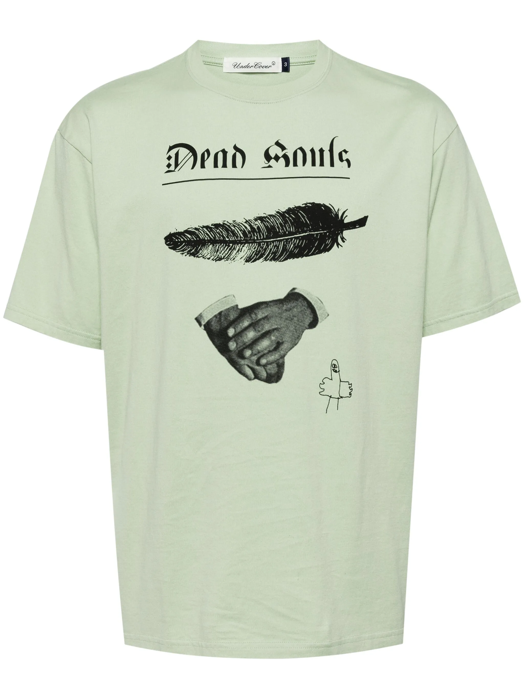 

Футболка с графичным принтом Undercover, зеленый