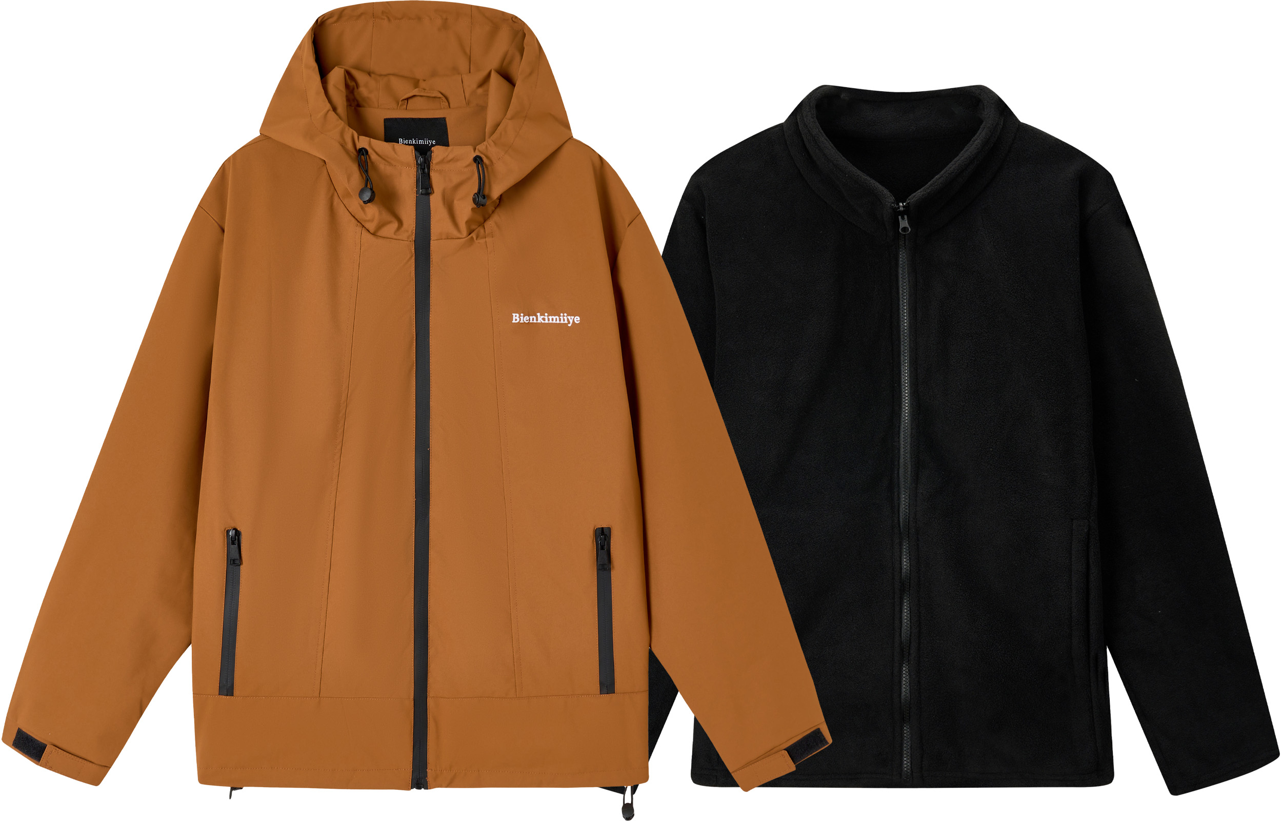 

BIENKIMIIYE Куртка Unisex, Coffee (3-in-1)