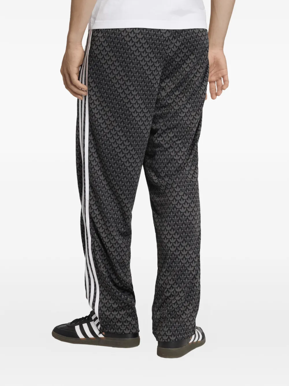 Брюки Firebird с логотипом и полосками Adidas, серый — фото 2