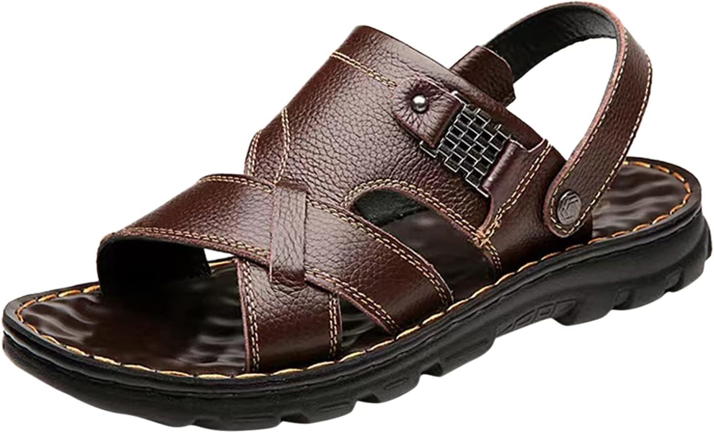 

Мужские сандалии Спортивные летние пляжные шлепанцы Обувь для улицы Походные вьетнамки Сандалии для походов Мужские сандалии Generic, коричневый