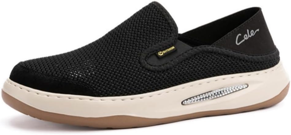 

Мужские слипоны Cele, повседневные удобные лоферы-кроссовки Generic, черный