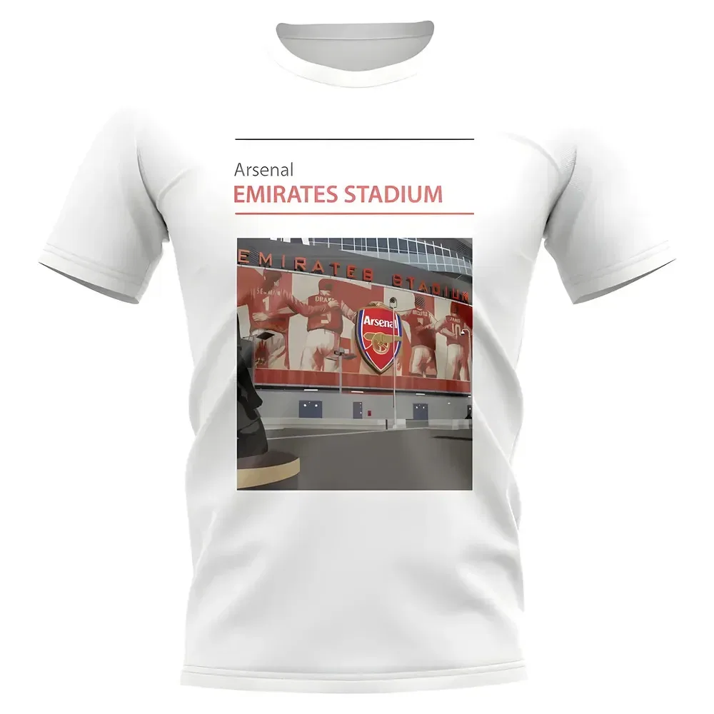 Футболка детская с дизайном Эмирейтс Стадиум Arsenal Fc, белый