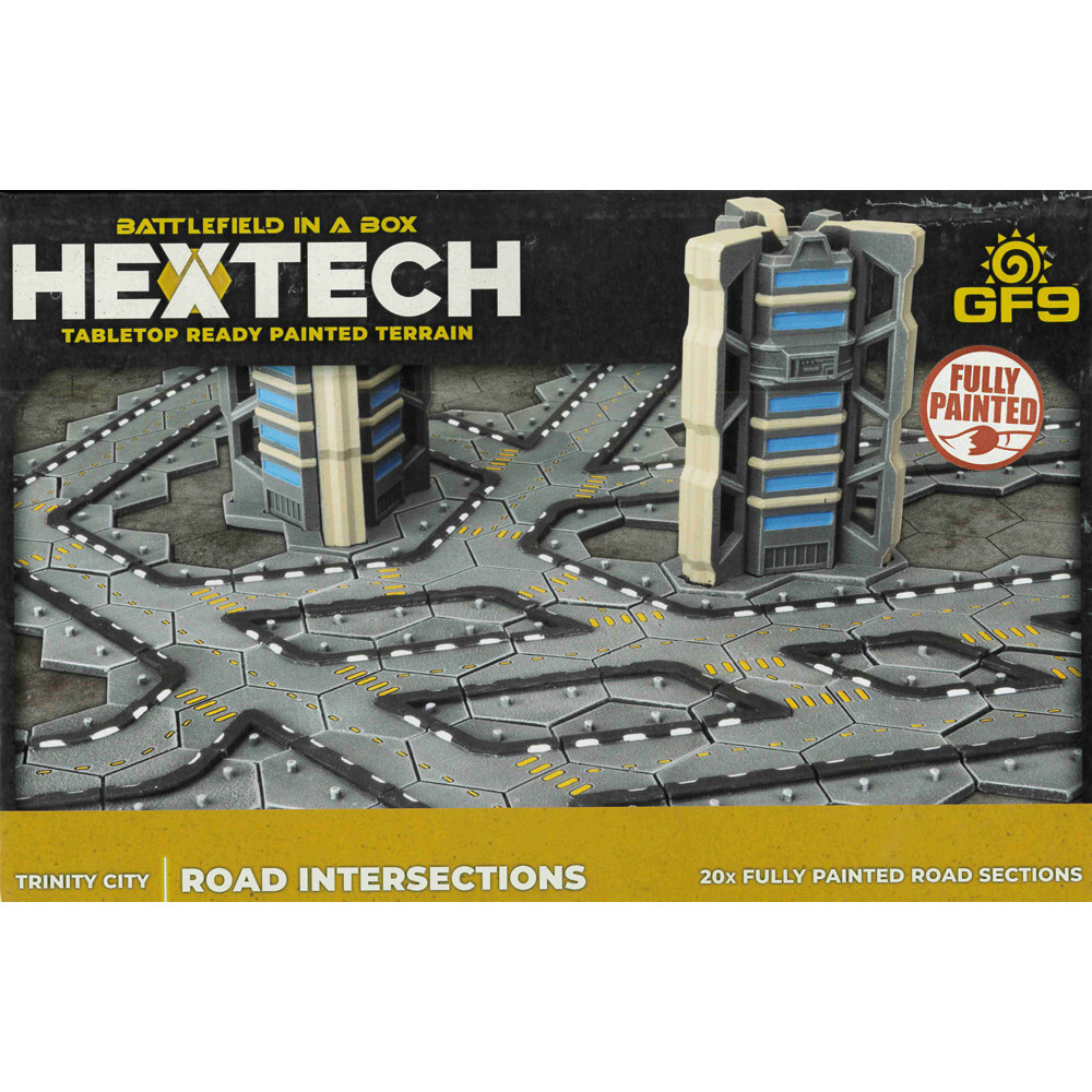 

Миниатюра Gale Force 9 Battlefield in a Box: HexTech: Trinity City - Road Intersections (20)
