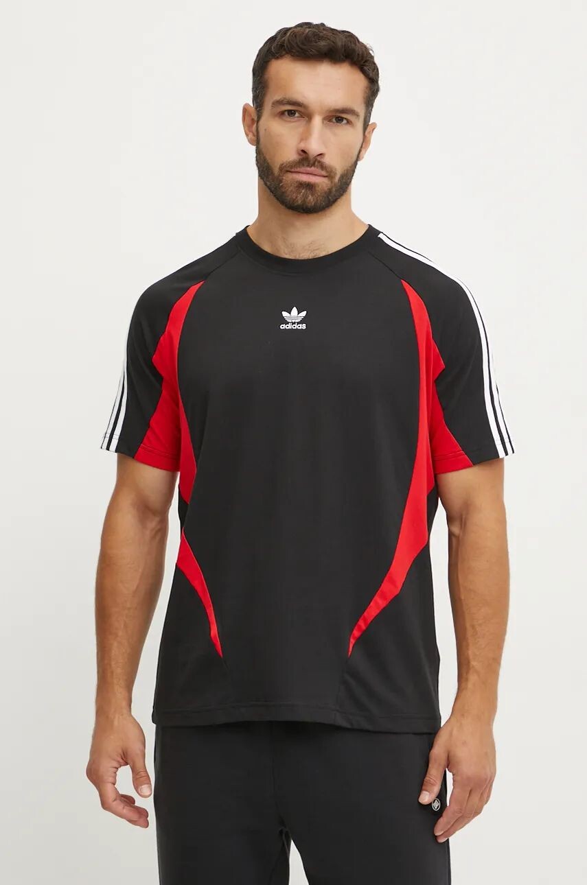 

Хлопковая футболка adidas Originals, черный