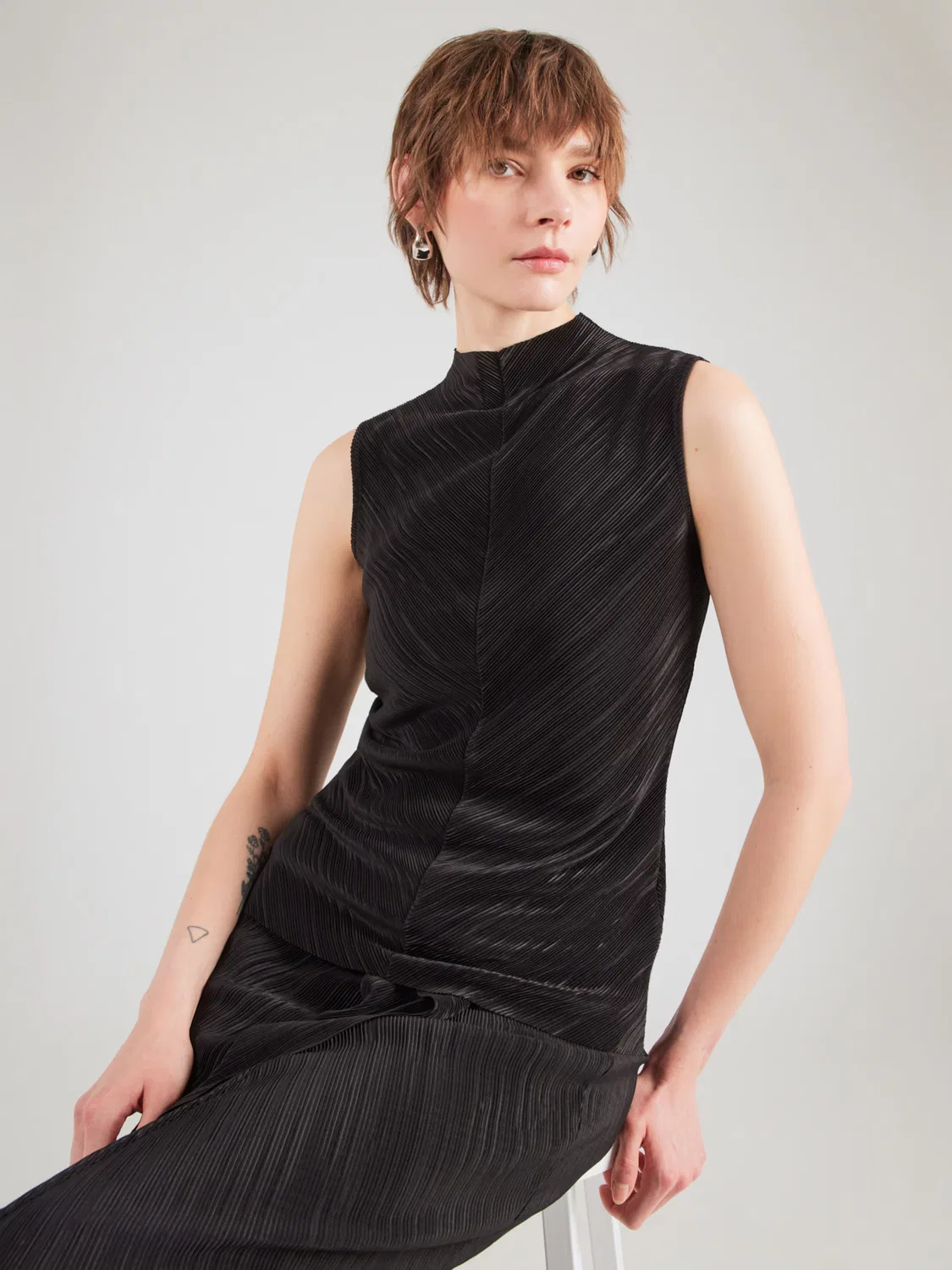 Топ Calvin Klein Regular, черный — фото 3