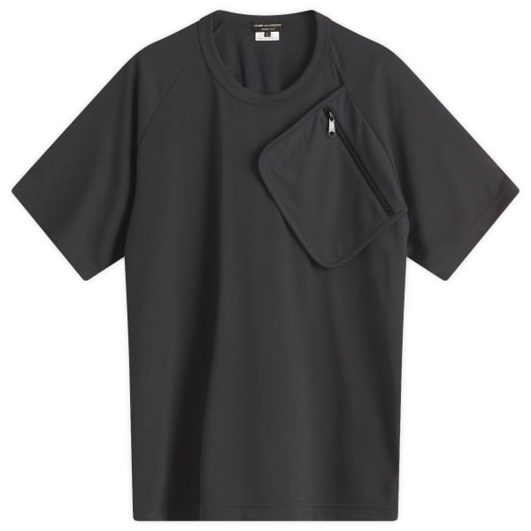 

Футболка с коротким рукавом и застежкой-молнией Comme Des Garçons Homme Plus, черный