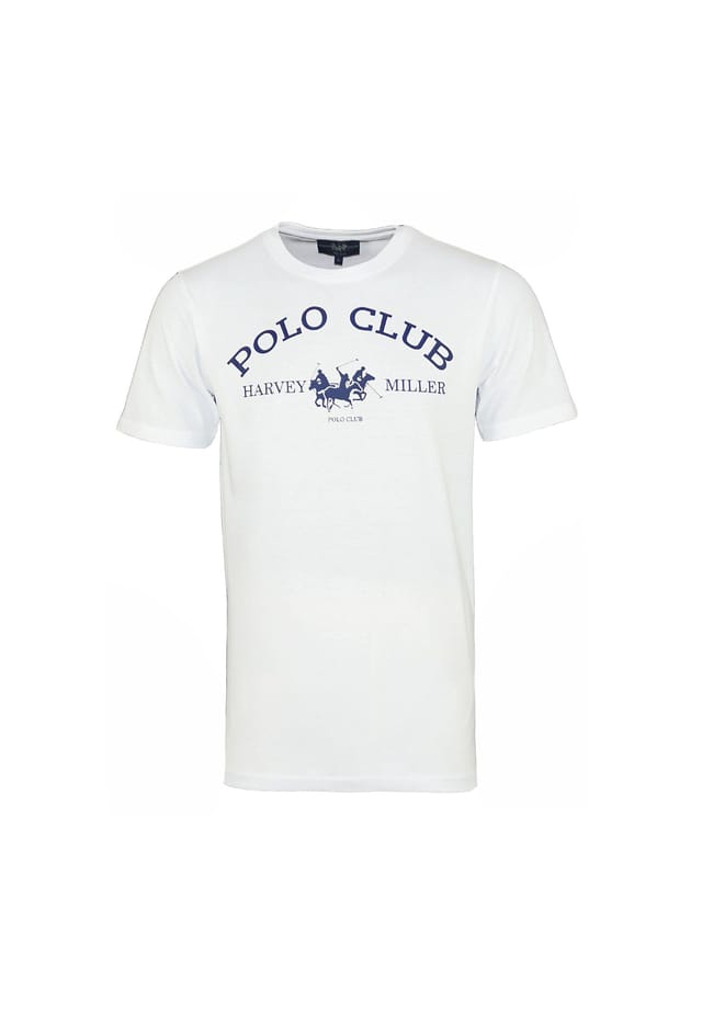 

Футболка hrm polo club с коротким рукавом и круглым вырезом Harvey Miller, белый