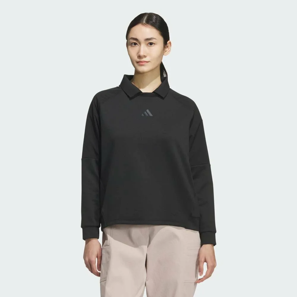 Толстовка с длинным рукавом Adidas для гольфа, цвет Black