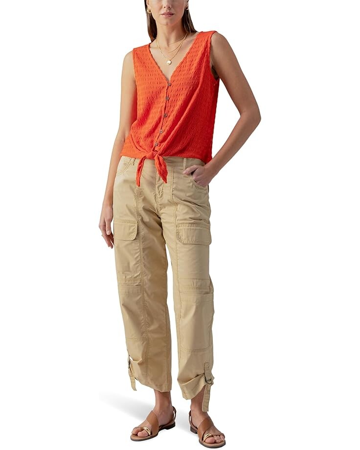 

Футболка Sanctuary Link Up Tie, цвет Spicy Orange