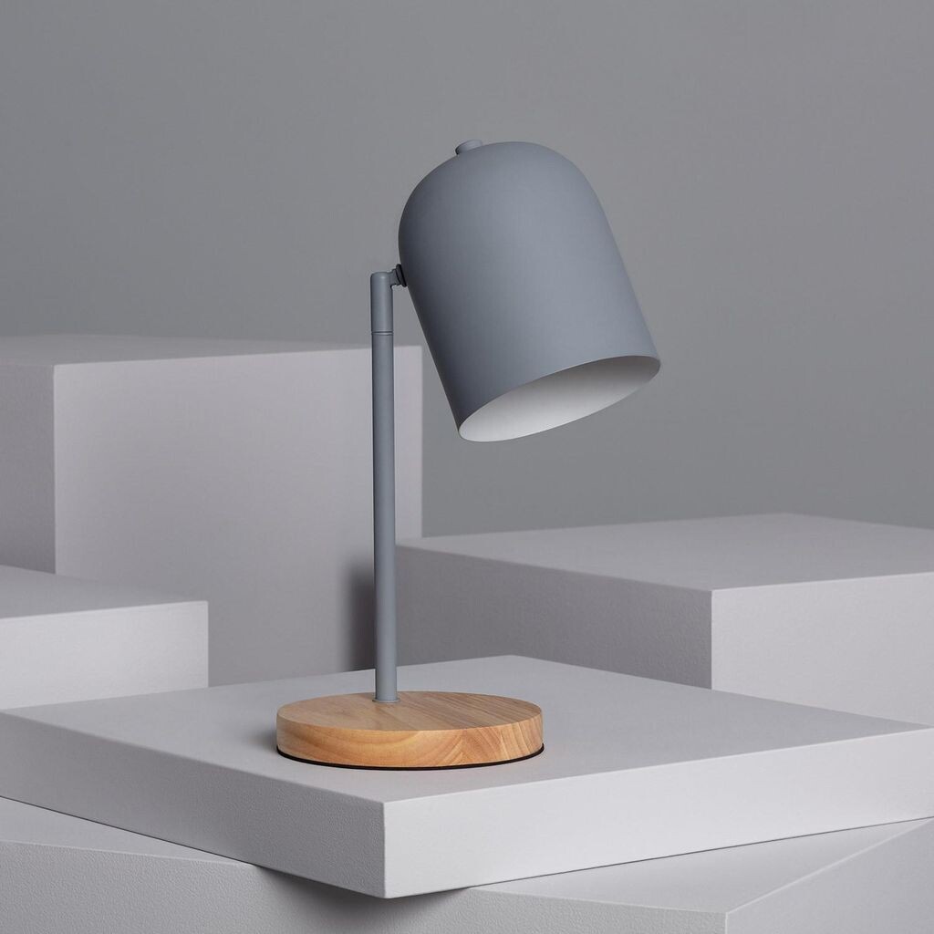 

Настольная лампа из металла Кидонге Серый LEDKIA