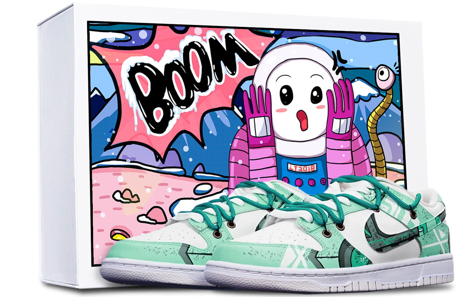 

Кроссовки Nike Dunk Skateboard Shoes Women's Low-Top White