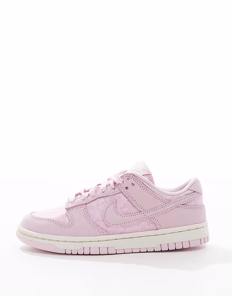 Кроссовки Nike Dunk Low Retro SE розового цвета — фото 4