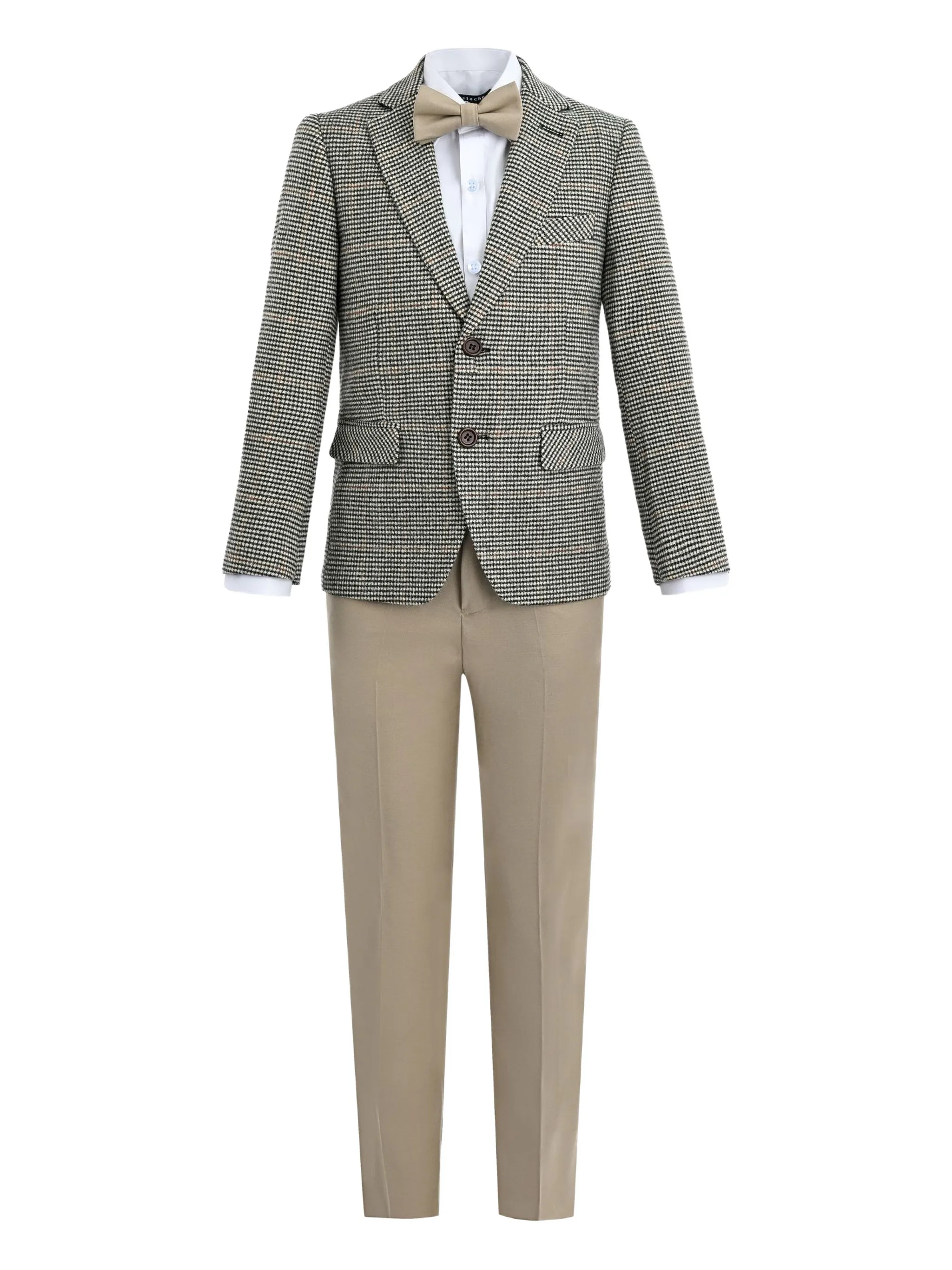 

Костюм-тройка с однобортным пиджаком Moustache, бежевый