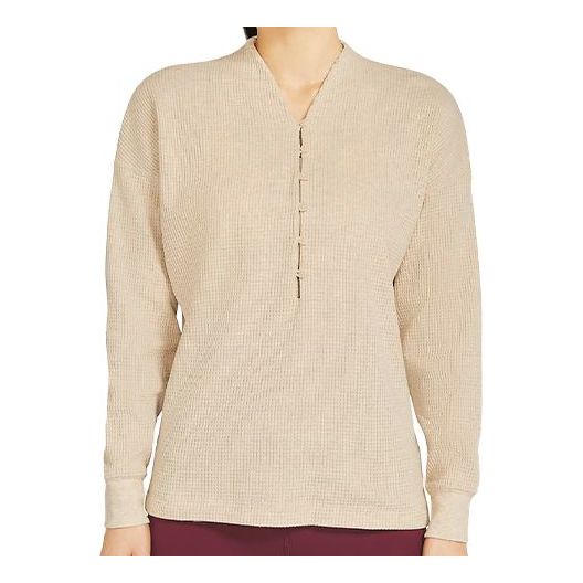 

Свитер (WMNS) Nike Yoga Waffle V Neck Cozy Casual Pullover Wool Sweater