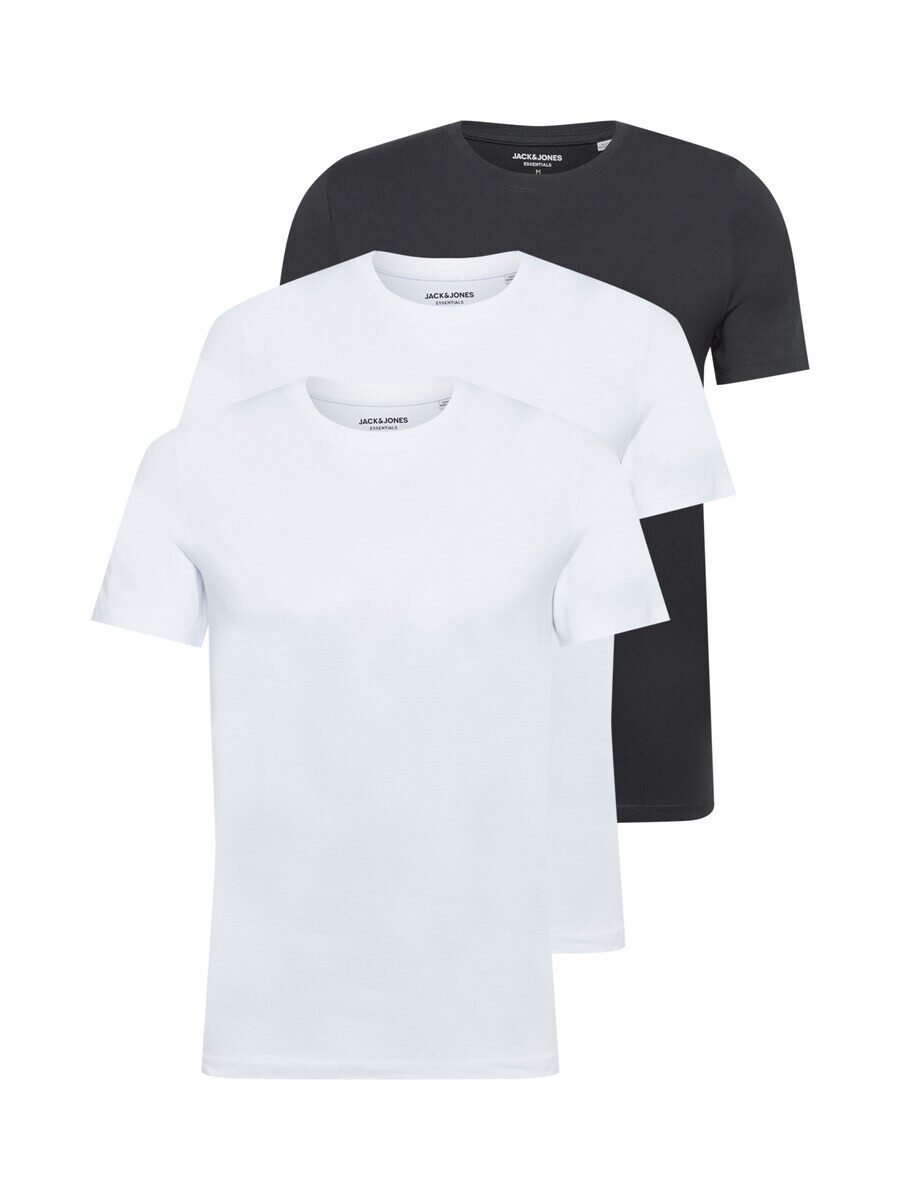 

Футболка JACK & JONES, черный/белый