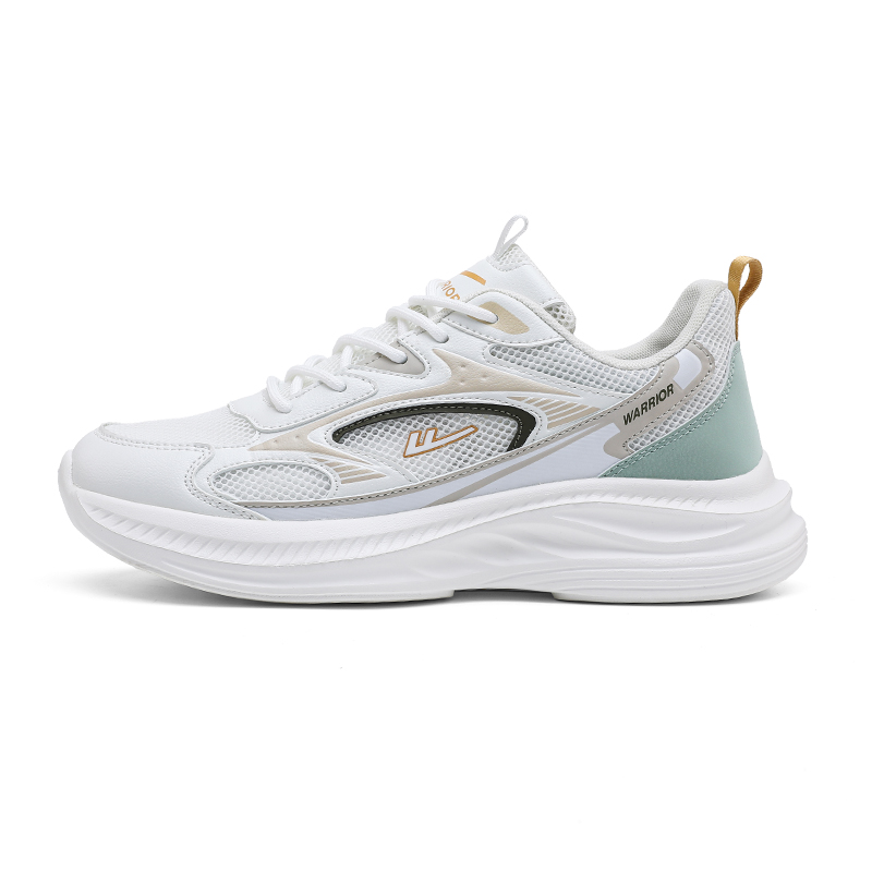 

Кроссовки мужские с низким верхом WARRIOR, White Light Green Khaki